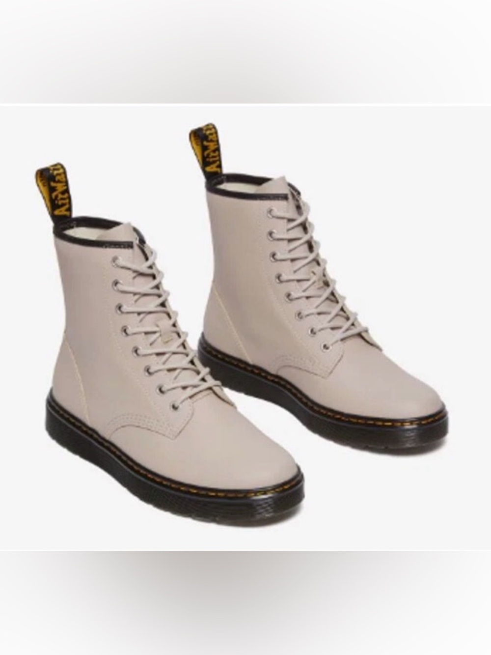 Dr. Martens Zavala vintage beige Lace-Up Leather Boots - Picture 2 of 5
